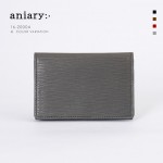 【aniary|アニアリ】ウェーブレザー カードケース 16-20004-GY