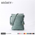 【aniary|アニアリ】クロッシングレザー ショルダーバッグ 23-03000-BLGY