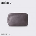 【aniary|アニアリ】リアリティレザー クラッチバッグ 28-08002-GY