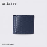 【正規取扱店】ポイント10倍【aniary アニアリ】ジー-フィルム レザー 牛革 本革 ウォレット メンズ【ギフト】日本製 34-20000-nv