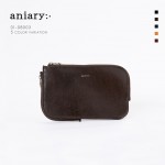 【aniary|アニアリ】アンティークレザー クラッチバッグ 01-08003-DBR