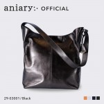 【aniary|アニアリ】メタリックレザー ショルダーバッグ 29-03001-BK