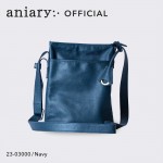 【aniary|アニアリ】クロッシングレザー ショルダーバッグ 23-03000-NV