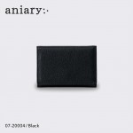 【aniary|アニアリ】シュリンクレザー カードケース 07-20004-BK